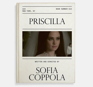 Delve into "The Priscilla Screenplay Book," showcasing Sofia Coppola's vision with essays, on-set photography, and personal insights from Priscilla Presley.
